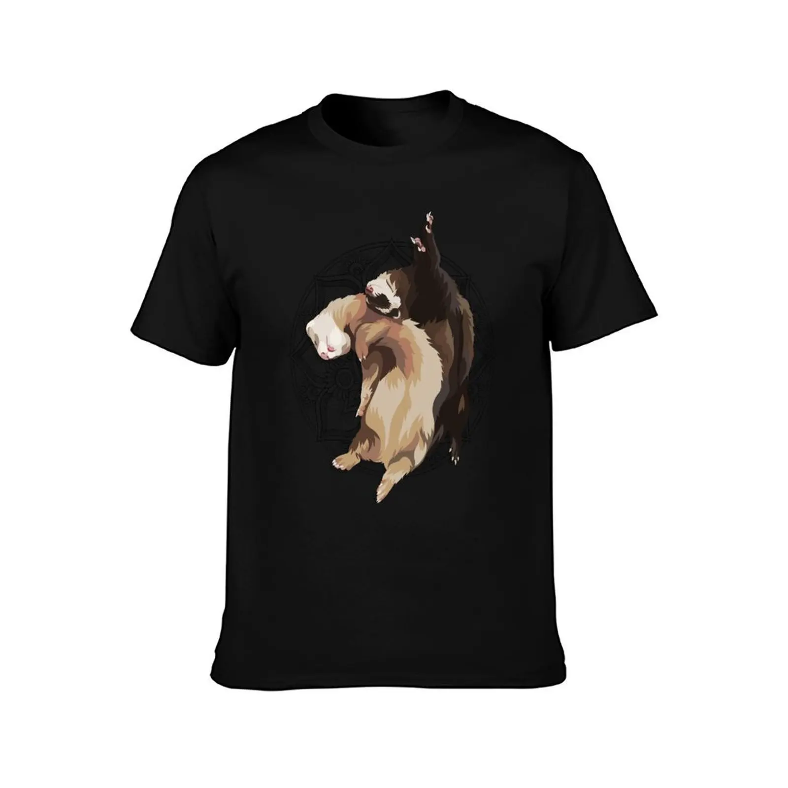 Ferret Art - ElinationART T-Shirt Basic Crew Neck Short Sleeve Top T-Shirt