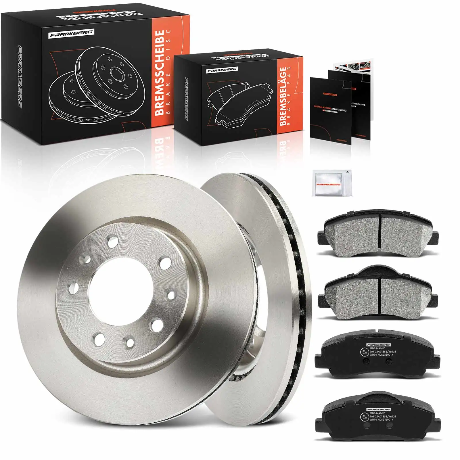 Frankberg 2X Discos De Freno 4X Pastillas De Freno Eje Delantero Para Peugeot 308 Ii L3 Lb Lh Lp Lw 308 Sw Ii L4 Lc Lj Lr Lx 1610704680