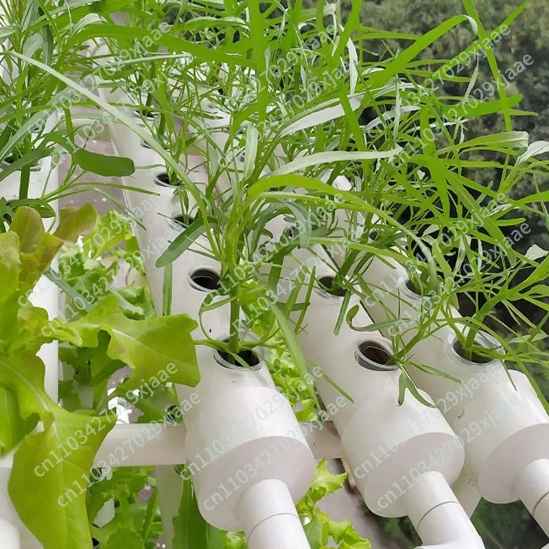 Pipeline hydroponic vegetable planting soilless cultivation three-dimensional multi-layer vegetable growing rack