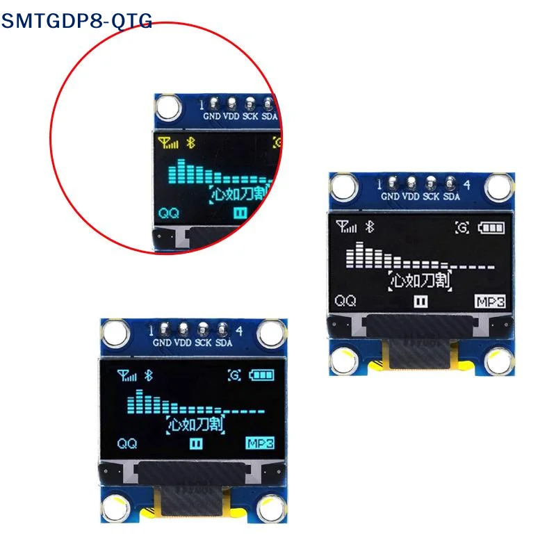 New 1Pc DIYUSER 0.96 Inch SSD1306 OLED Display 128x64 IIC I2C Serial LCD Screen With White Blue Yellow Colors