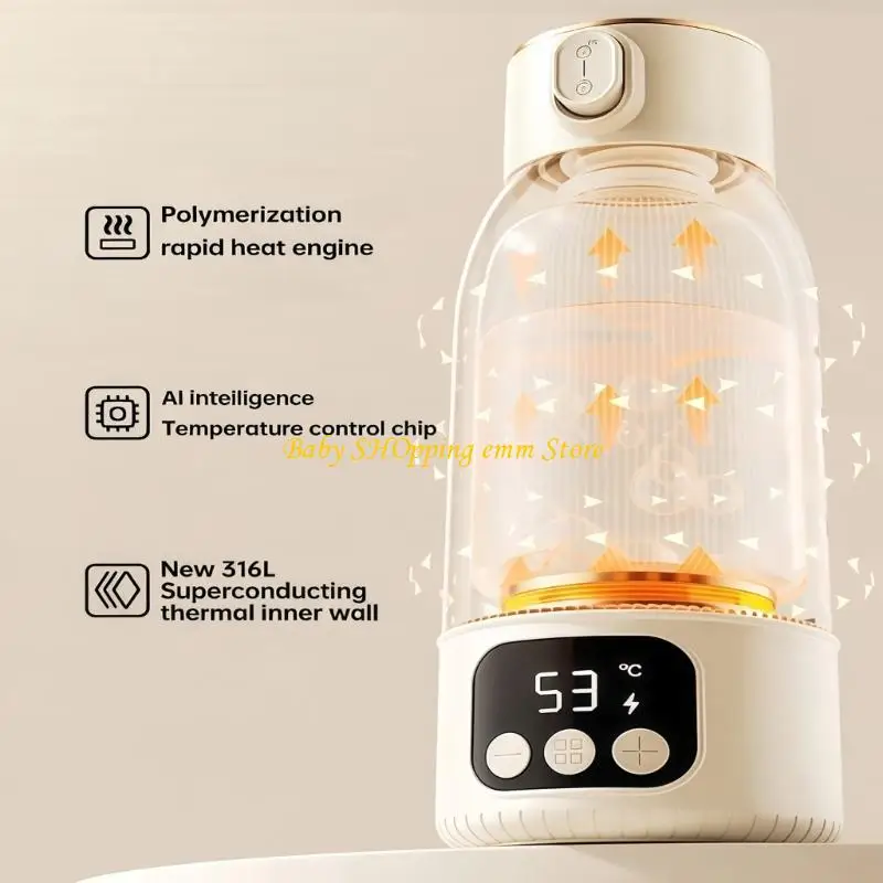 

23GD Интеллектуальный поджаренный молочный тост с постоянной температурой, переносной, емкостью 500 мл, выдерживается 24 часа