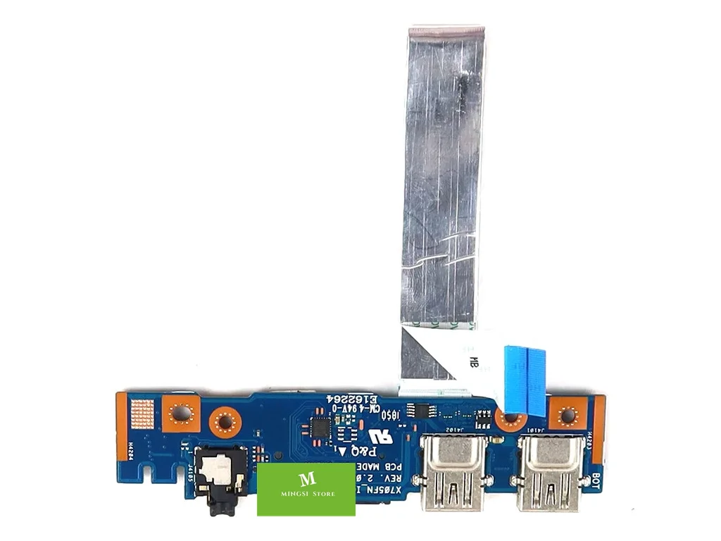 FOR ASUS VIVOBOOK PRO N705FN X705FN USB AUDIO SD CARD READER BOARD W/ CABLE 60NB0JP0-IO1010