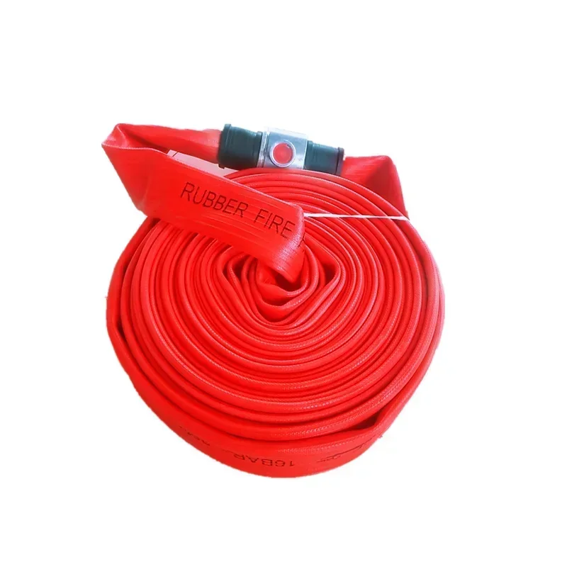 65 مللي متر ارتفاع درجة الحرارة الضغط على الوجهين نوع 3 أنابيب خرطوم حريق الري المتينة مع اقتران Bs