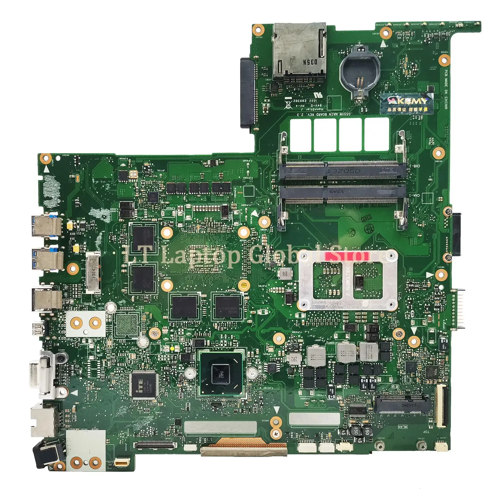 Imagem -02 - Laptop Motherboard para Asus Mainboard Placa Mãe G55vw G55v Gtx660m Hm77 G55v