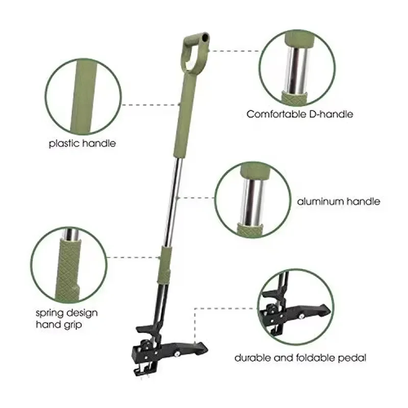 Manual Walk Behind Garden Tiller Attachment for Lawn Mower Heavy Duty Soil Cultivator Tool for Small Farm Yard Grass Cutting