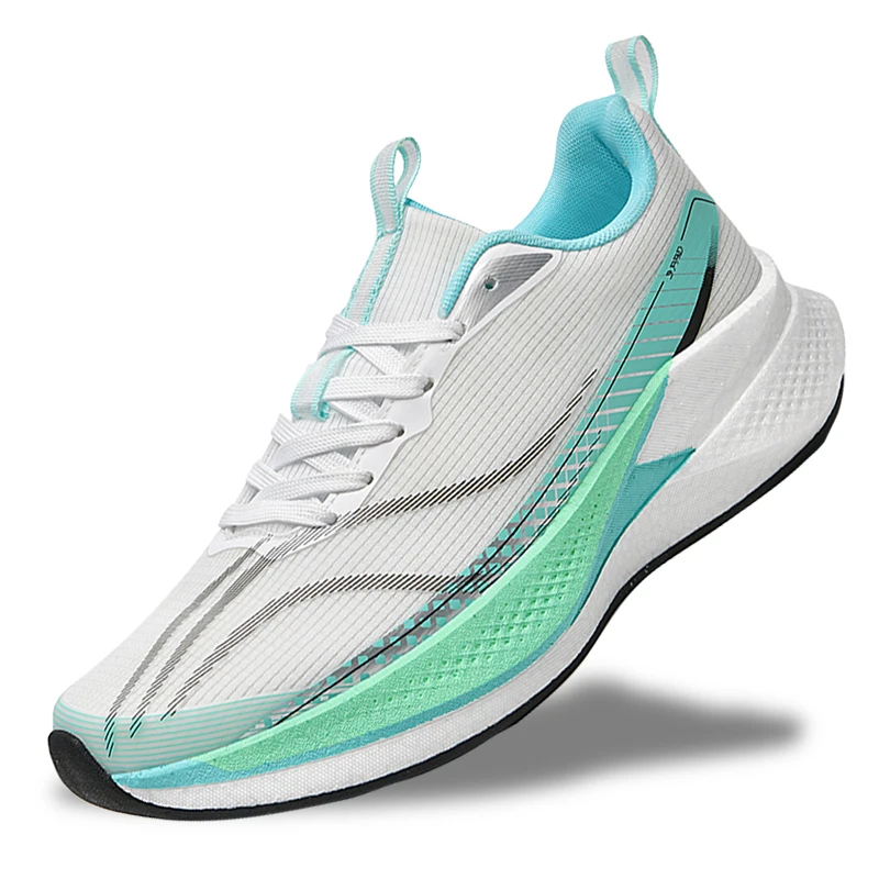 

Fashionable Men's Running Shoes, Breathable Mesh Upper, Carbon Plate Sneakers, Gym and Outdoor Sports Shoes, Lightweight Anti-Slip