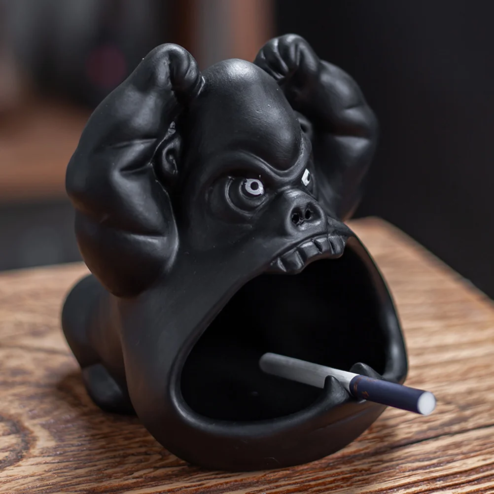 

Ash Tray Ashtray Decoration Vintage Holder Orangutan Cartoon Desktop Creative Home