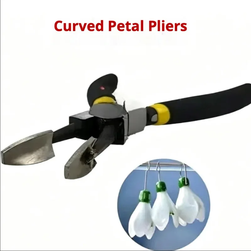 Lampworking Burning Fusing Glass Tool Curved Petal Pliers Magnolia Petal Lighting Bead Tool Glass Flower Arranging Tool