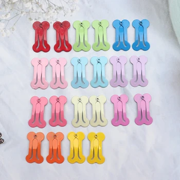 20/30/50Pcs 미니 뼈 헤어 클립 귀여운 바비 핀 소녀 패션 개 뼈 장식 작은 머리핀 바레트 Y2K 액세서리