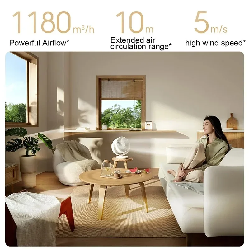 Original Xiaomi Mijia DC Inverter Desktop Zirkulationsventilator Smart Dreidimensionaler leichter Desktop-Elektroventilator Mi Home App