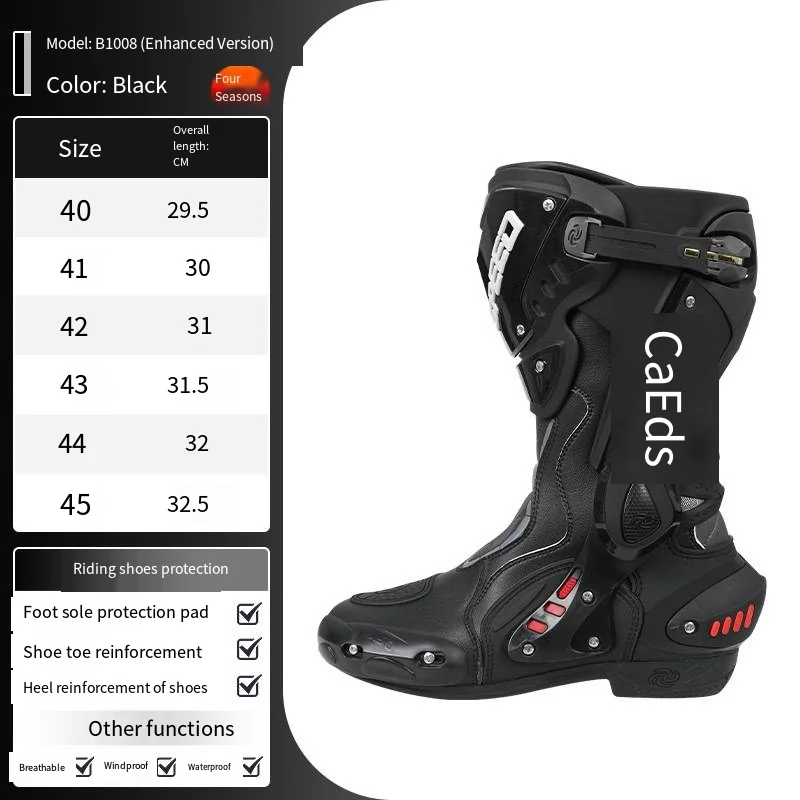 

2025 Motorcycle Riding Shoes, Riding Equipment, Riding Boots, High Top Boots, Professional Equipment, Motorcycle Shoes