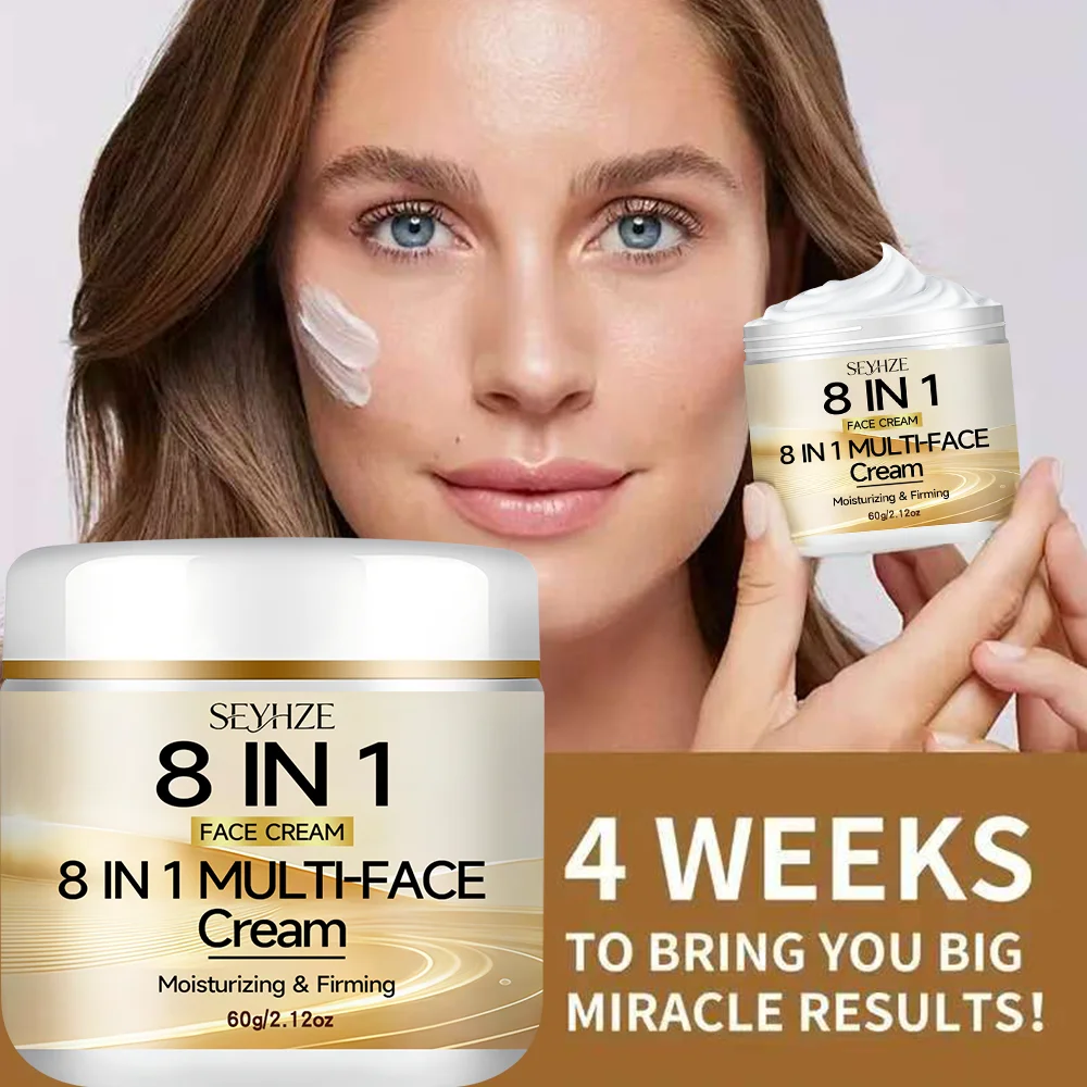 SEYEZE 8-in-1 Hydrating Moisturizer Cream 30g-60g for Sensitive Skin Collagen Hyaluronic Acid Retinol Aloe Vera Rose Deep Nouris