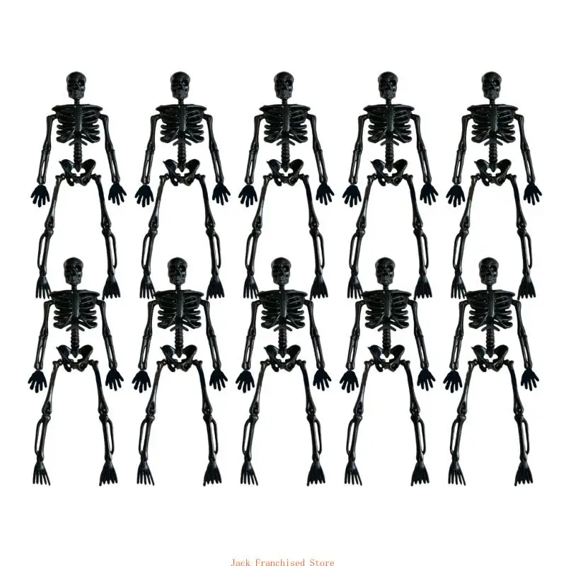 Set of 10 Halloween Skeleton Decorations Halloween Skeleton Figures For Eerie Home Decors And Party Accessories