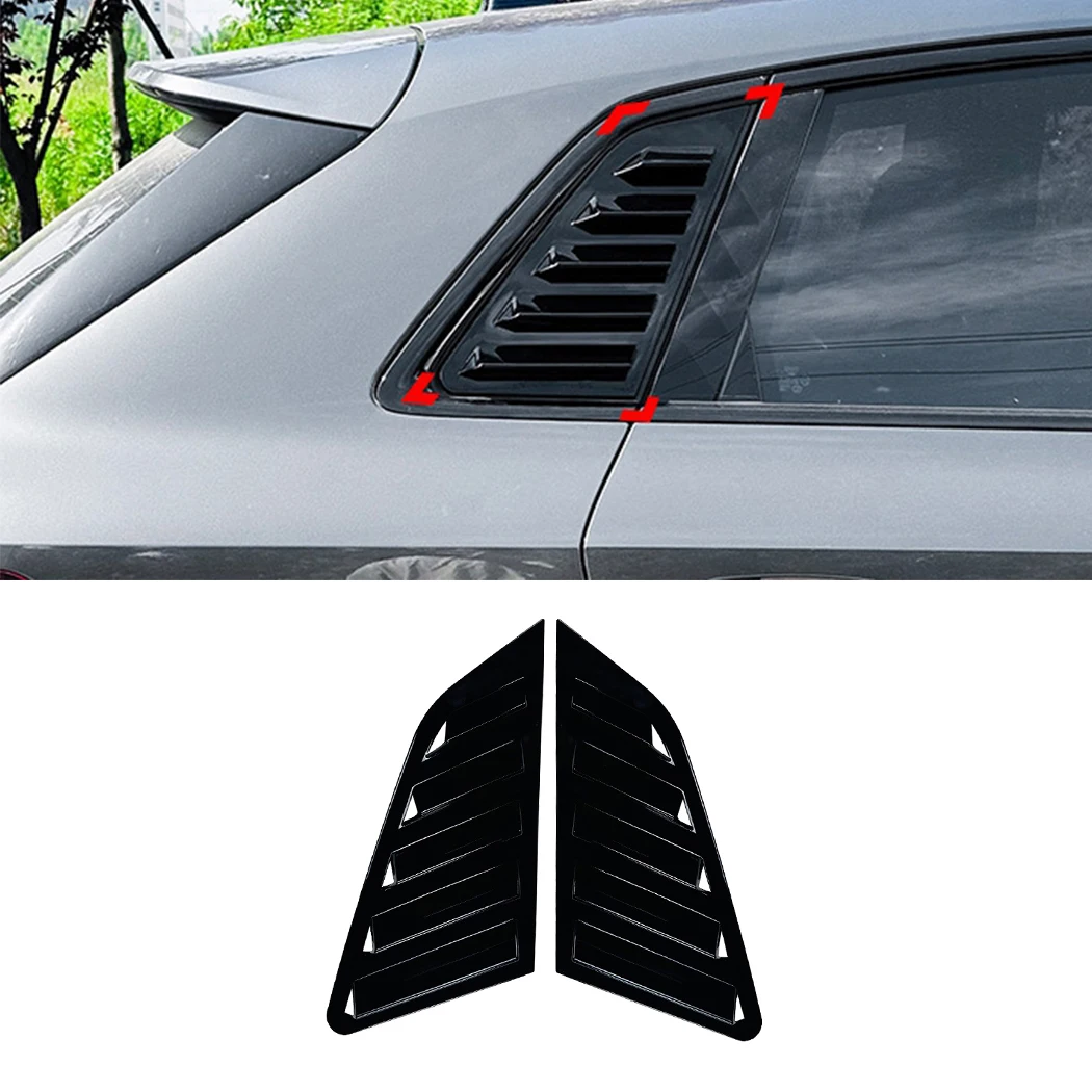 For AUDI A3 S3 8Y hatchback 2021 2022 2023 2024 Car Rear Side Window Louver Air Vents Windshield Decoration Cover