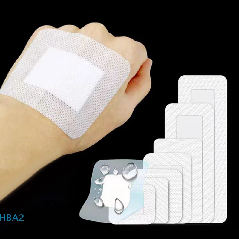 

【H】10Pcs Adhesive Dressing Wound Sterile Breathable Protective Sticker Dressing Healing Patch Wound Care Pad