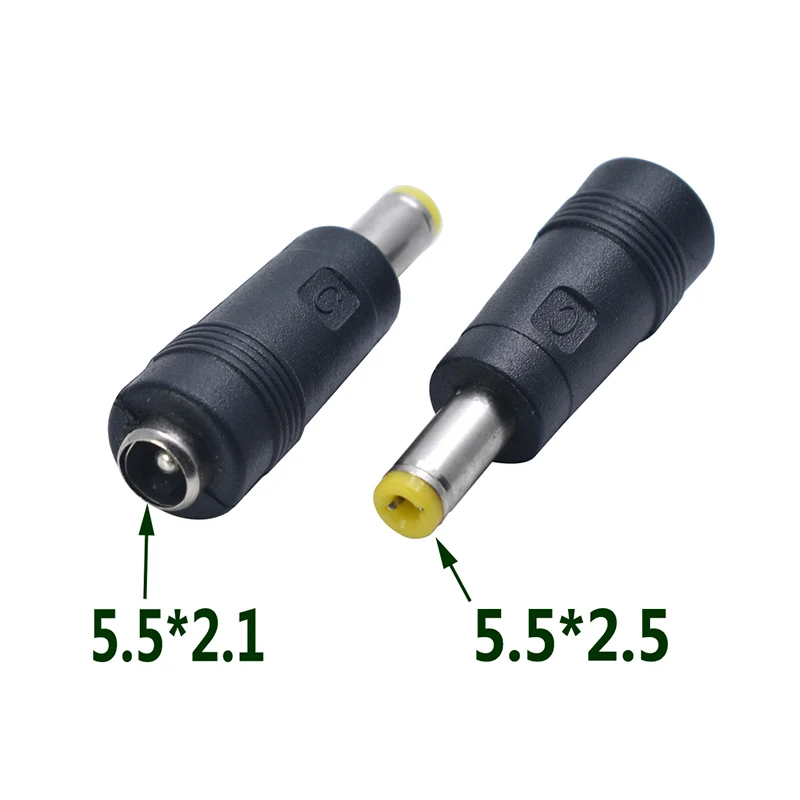 

10PCS 5.5X2.1 MM Female To 5.5X2.5 MM Male Dc Power Connector Adapter Laptop 5.5*2.1 Female To Male 5.5*2.5