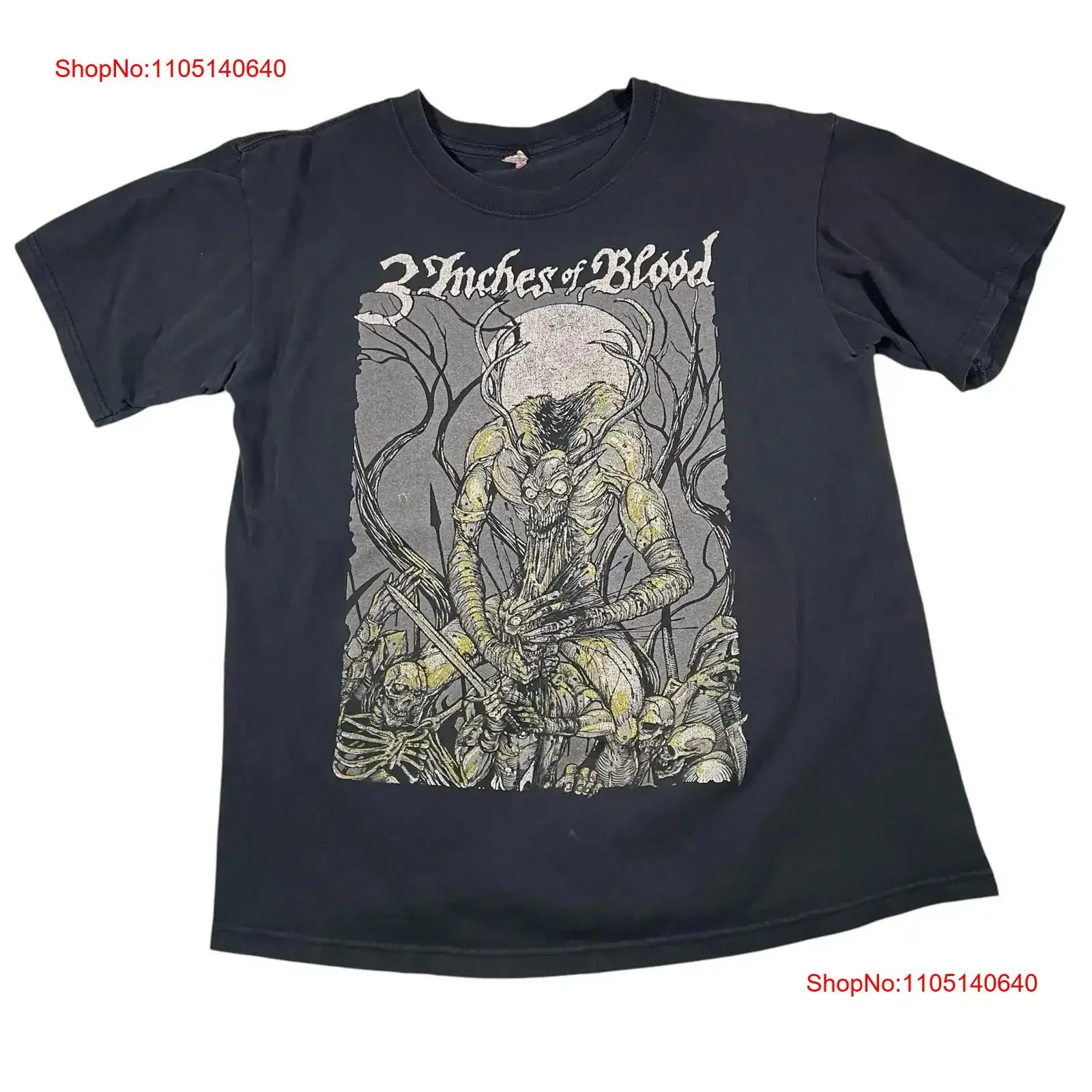 

Y2K 3 Inches Of Blood T Shirt M Anvil Spring Tour 2008 Heavy Metal Band Music vintage Washed Breathable Casual graphic