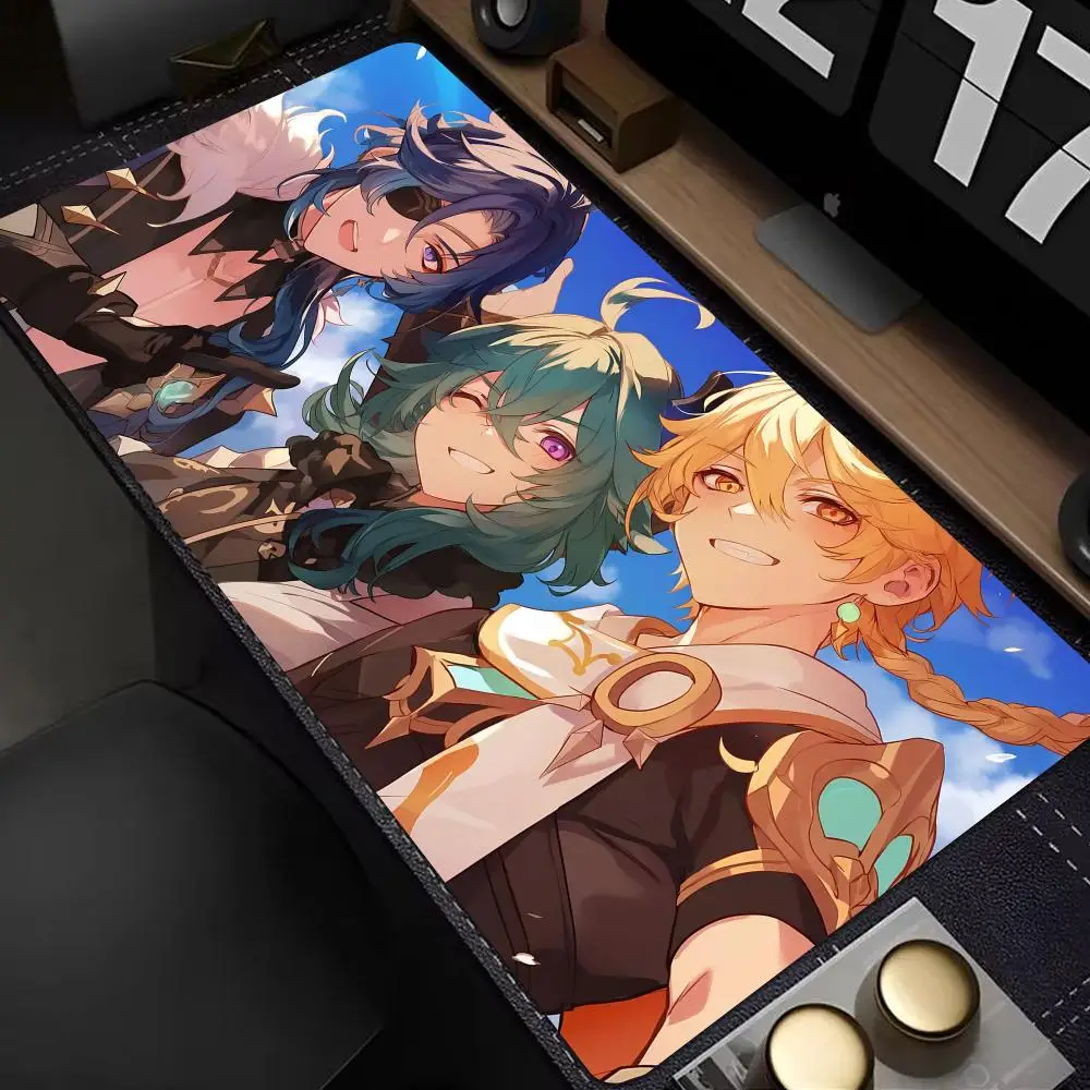 Genshin Impact Mouse Pad Cute HD Mousepad Pad Extended Gaming Keyboard  LargeMousepad 90x40cm XXL Gamer Mousepad