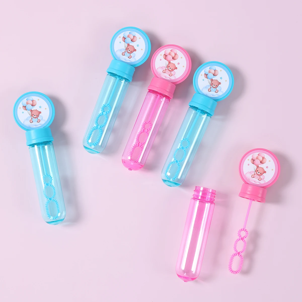 10 قطعة كشف الجنس فقاعة أنبوب زجاجات الصابون الوردي الأزرق الدب فقاعة زجاجة هدايا عيد ميلاد الاطفال لوازم استحمام الطفل صبي أو فتاة #1