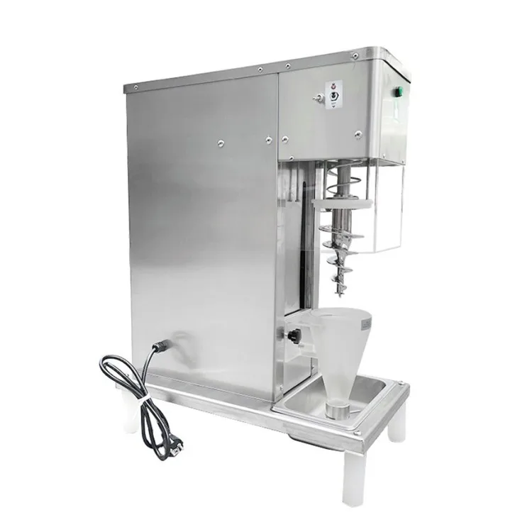 Popular Full Auto Swirl Fruits Ice Cream Machine/ Auto Swirl Frozen Yogurt Ice Cream Mixer/ Real Fruit Swirl Ice Cream Blender