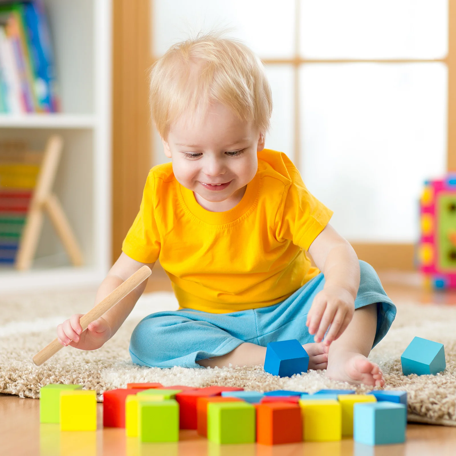 

2 pcs Music Teaching Sticks Premium Hardwood For Classroom Rhythm Training Percussion Instrument Natural Wood Early