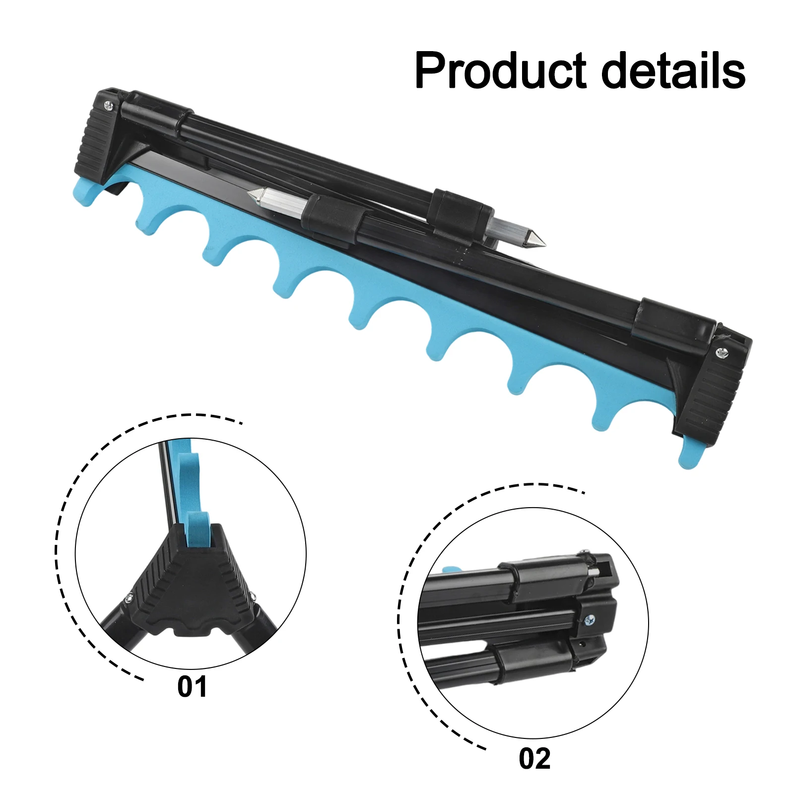 

Fishing Rod Stopper 4 Legs Rig Roost Kits Flexible Length Adjustment Robust Fishing Gears Bule Black Fishing Trip