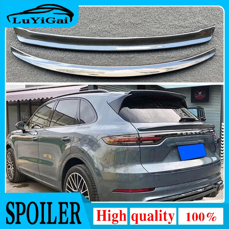 

Carbon Fiber Car Rear Wing Trunk Lip Spoilers Special tail Fits For Porsche Cayenne 2018 2019 2022