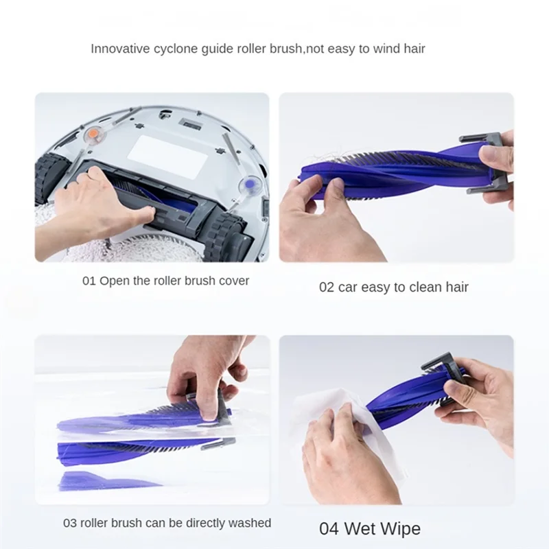 

Compatible For Narwal 001 Main Side Brush Hepa Filter Mop Cloth Accessoreis Replacement Spare Parts-A54Q
