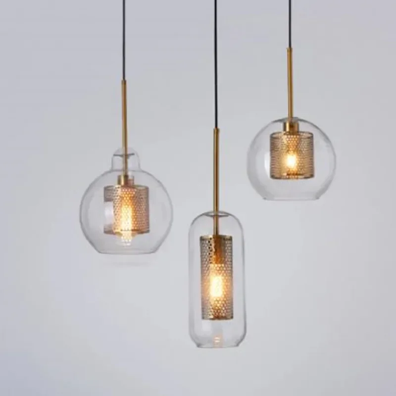 Nowoczesne Żyrandole Szklane Kule Lampy Wiszące Salon Jadalnia Oświetlenie Sprzęt AGD Lampy Sufitowe
