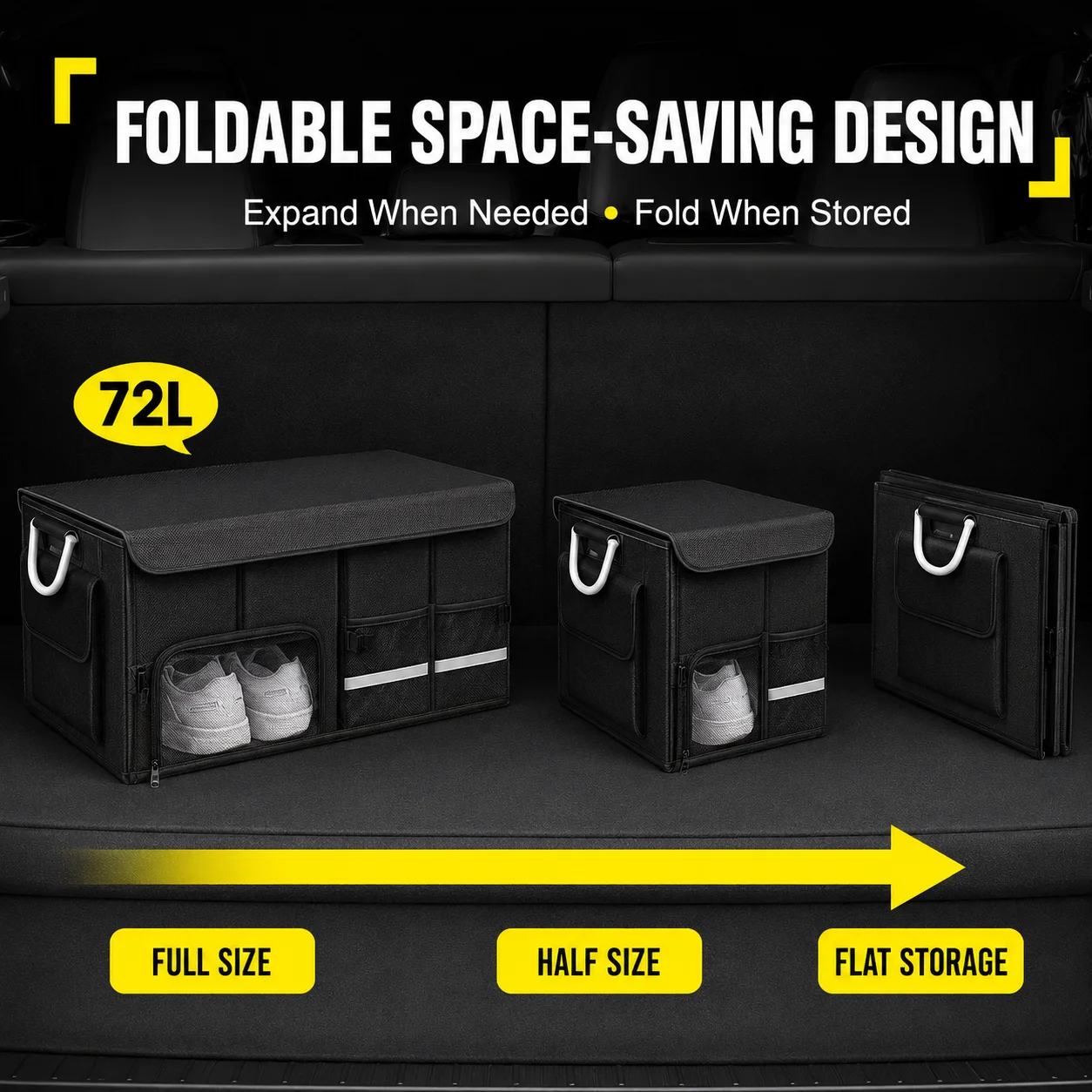 Portable Car Trunk Organizer 9 - đánh giá và giá Car Trunk Organizer Foldable Storage Box
