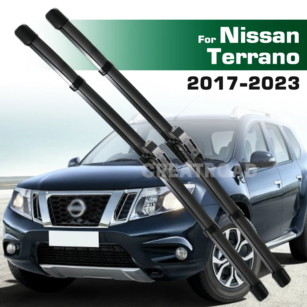 Greatroad For Nissan Terrano D10 2017-2023 Front Wiper Blades Window Brush 24