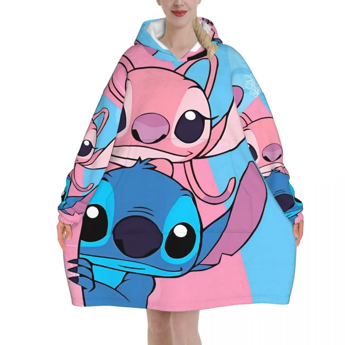 Couverture à capuche avec points, surdimensionnée, portable, cadeaux chauds pour femmes, filles, petite amie