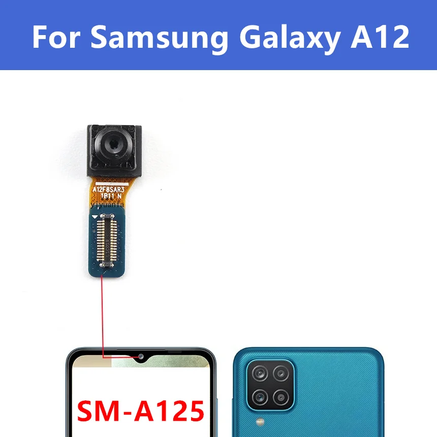 

Rear Front Camera For Samsung Galaxy A12 A125U A125F/DS SM-A125F Frontal Selfie Back Backside Camera Module Replacement