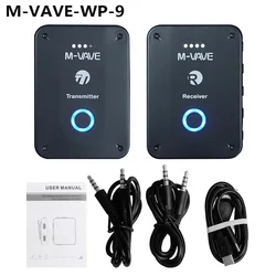 M vave WP-9 2.4GHz ISM Transmitter Receiver Wireless Earphone Monitor in ear Monitoring Support Stereo Mono Recording Function