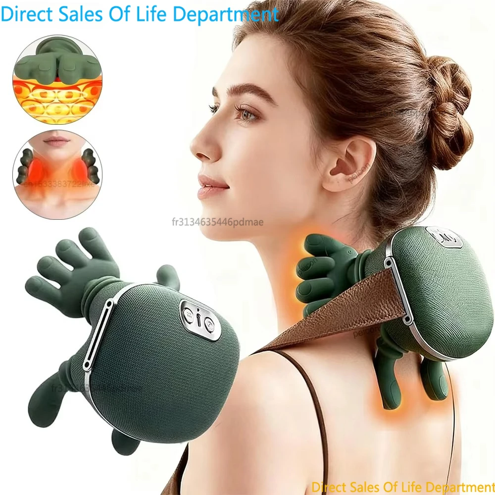 Masajeador de Cuello y Hombros Manual, Masajeador de Cuello para Músculos Diagonales, Regalo, Imitación de Masaje Manual 2026