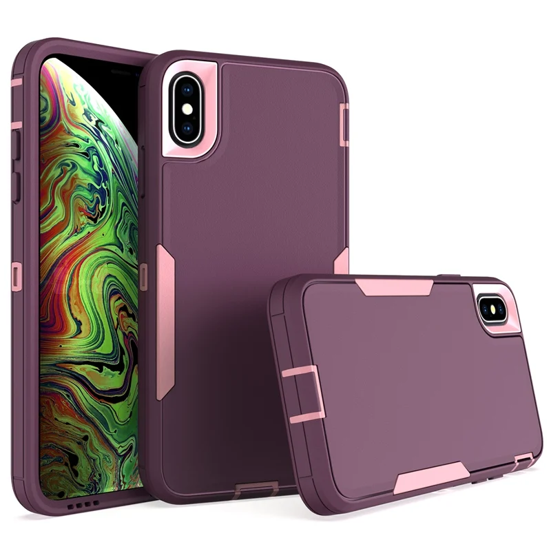 For iPhone X XR XS Max Case Shockproof Matte Phone Bumper Hybrid Protective Cases For iPhone XS X S Back Covers iPhone XR Cover