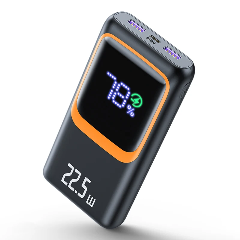 QOOVI – przenośna ładowarka z dużą pojemnością akumulatora 20000 mAh, zasilana zewnętrznym źródłem, obsługująca szybkie ładowanie PD 22,5 W, kompatybilna z Samsung S26, S25, iPhone 17, 16 oraz — 2