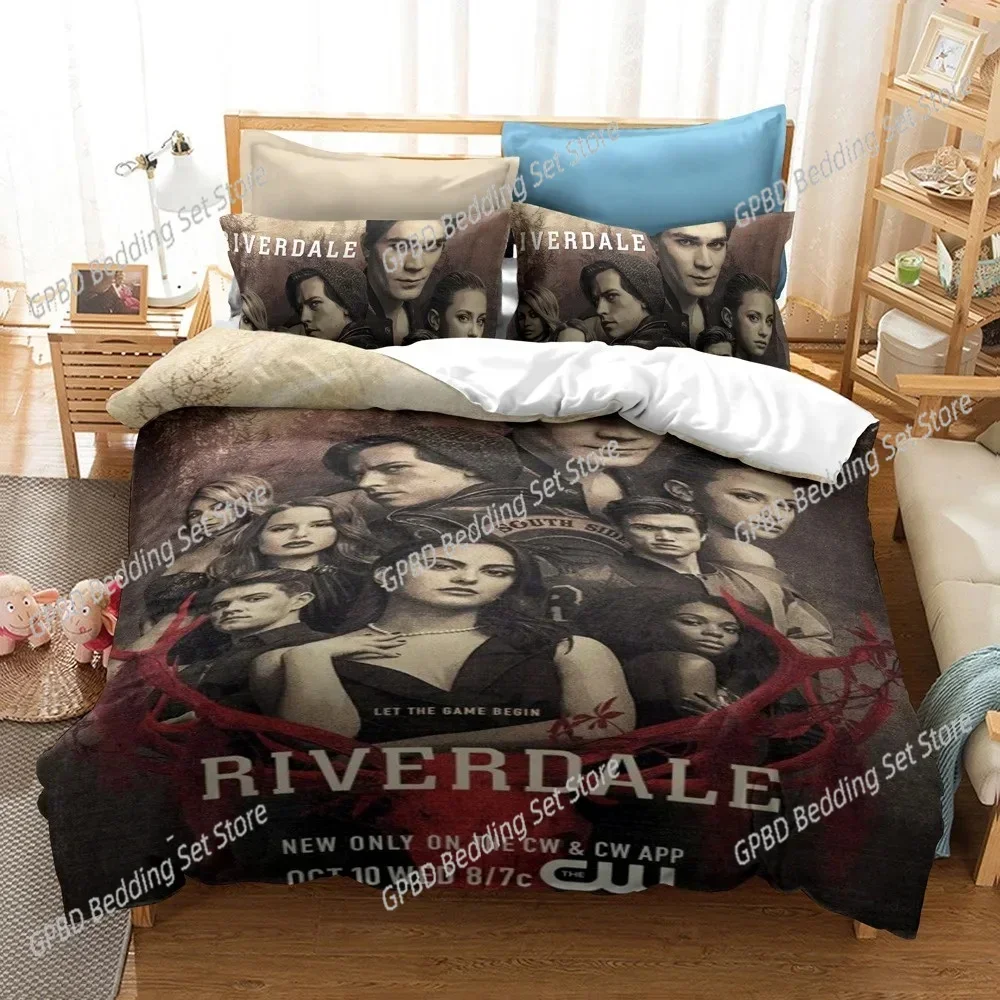 Lisabridal South Side Serpents Riverdale TV 3D Duvet Cover Bedding Set Comforter Linen Pillowcases Home Decor Twin King Queen