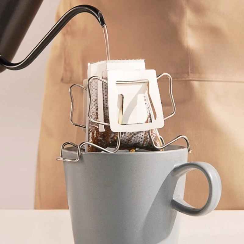 Hanging Ear Coffee Stand Stainless Steel Hand Brewed Coffee Stand Hanging Ear Filter Bag Support Frame Portable and Easy To Use