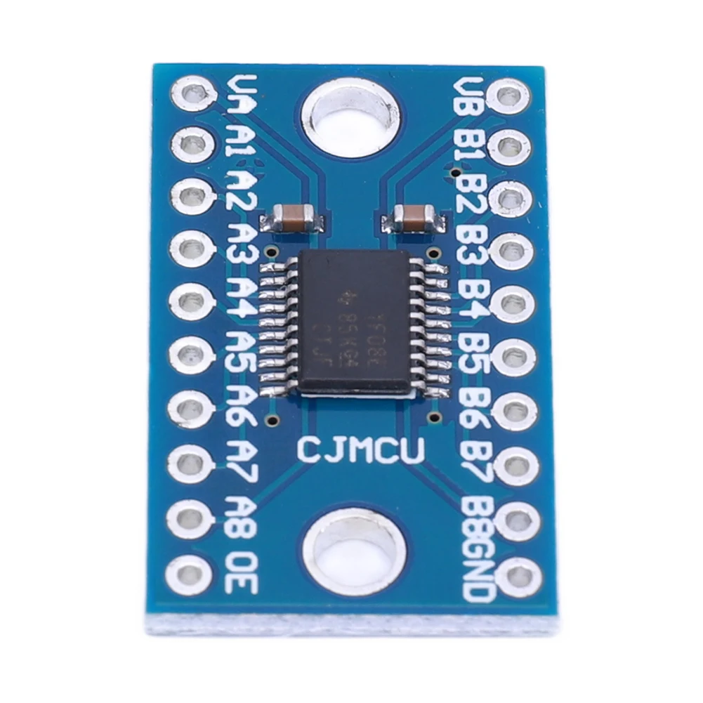 ตัวแปลงสัญญาณ TXS0108E TTL แบบสองทิศทางโมดูลแปลระดับแรงดันไฟฟ้า8ช่องสัญญาณ3.3V 5V ความเร็วสูงสำหรับ Raspberry Pi