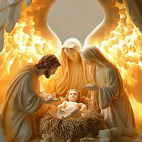 2026 New Nativity Jesus Birth Scene Xmas Table Centerpiece Accessory 2D Flat Acrylic For Home Office Decoration Party Ornment