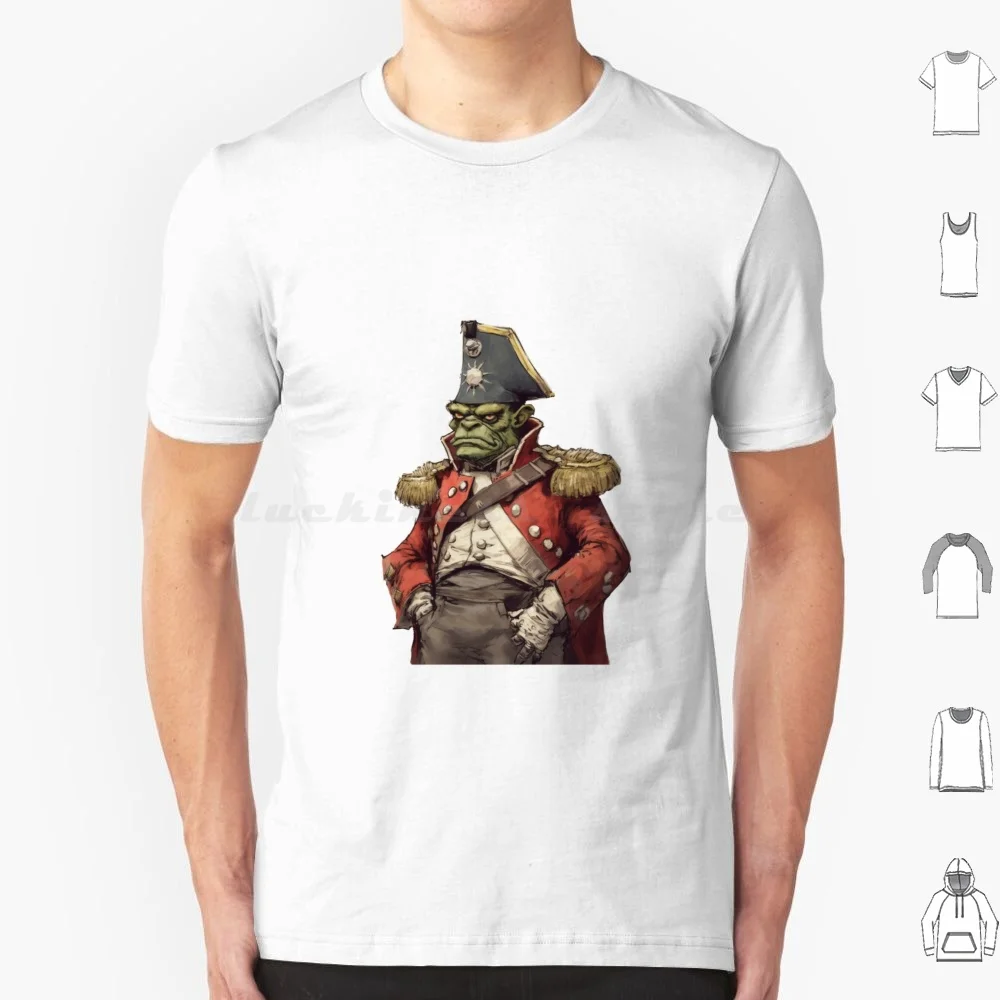 General Orkpoleon Bonapartez T Shirt Men Women Kids 6Xl Orkpoleon Bonezapart Dakka Funny Meme Orkz Ork Age Of Sigmar World Of