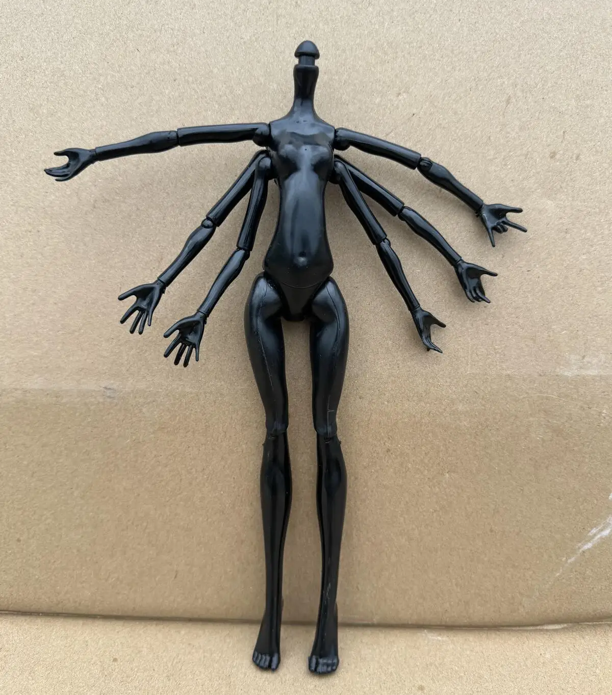 Multi-Joints Movable Doll Body 23cm Monster Bodies Black White Beige Pink Ordinary Skin Tone DIY Doll Heads With Make Up