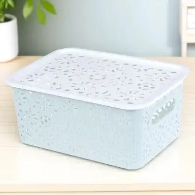 

Underwear Storage Box Lidded Basket Home Bins Dual-lid with Lids Outdoor Baskets Decorative Boxes