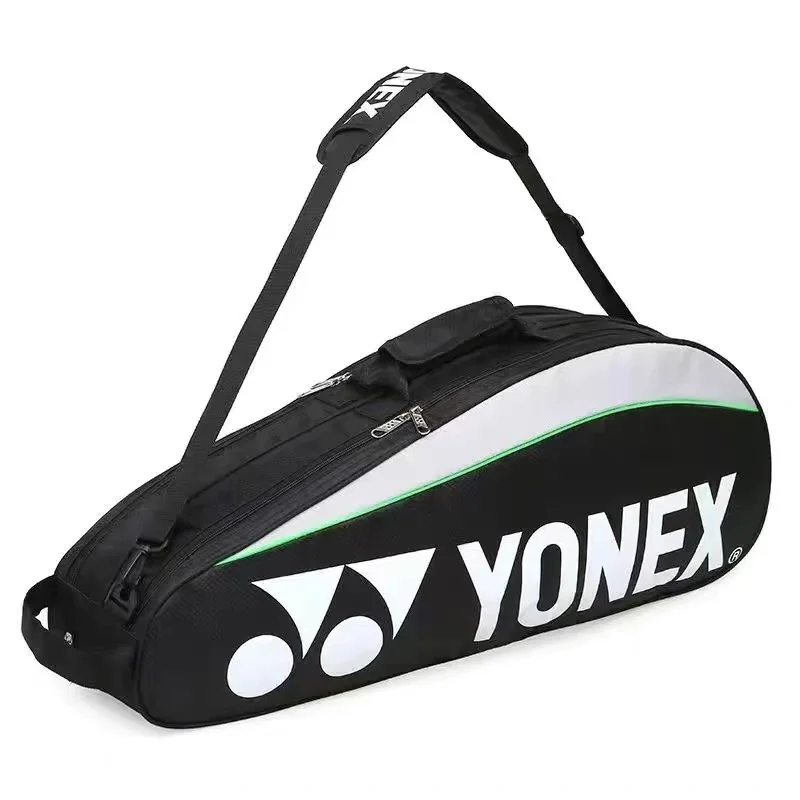 

Сумка для бадминтона YONEX может вмещать до 3 ракеток, износостойкая и практичная с сумкой для обуви подходит для мужчин и женщин, сумка для ракеток