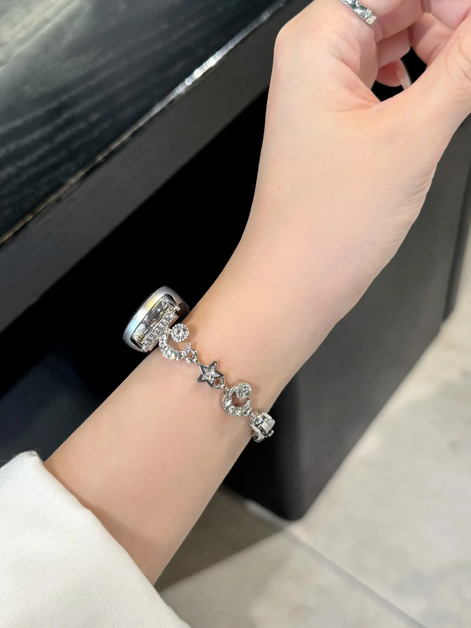 Nice Star Moon Metal Correa for Xiaomi Band 10 9 8 Strap Metal Link Bracelet NFC Wristband Accessor
