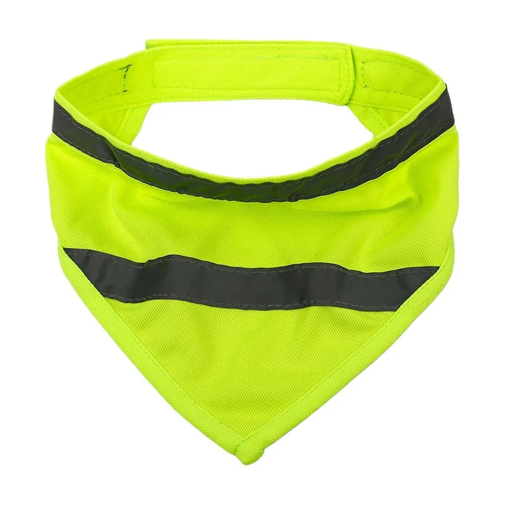 

Drool Towel Dog Safety Scarf Reflective Breathable Puppy Visibility Bib Protective Bright Orange/Yellow Pet Fluorescent Clothes