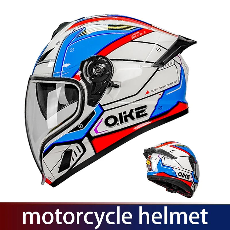 helm terbuka Helm anti kabut sepeda motor helm penuh sepeda motor pria dan wanita helm sertifikasi DOT pedal pelayaran untuk semua musim
