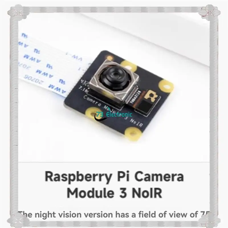 Livraison 24 heures IMX708 11,9 MP pour module de caméra Raspberry Pi 3 Wide Noir 75 °   Angle de champ pour Raspberry Pi 4B/3B+ 3A+ /3B/2B B+