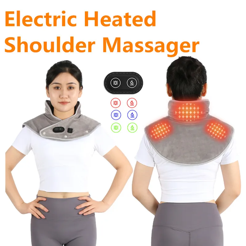

Neck Heating Pad Wrap Heated Shoulder Massager Cervical Relieve Pain Relief USB Electric Fatig Warming Back Brace Compress Tool